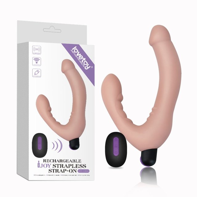 Penetrador LoveToy Joy Strapless Strap-On Em Silicone Controle Remoto