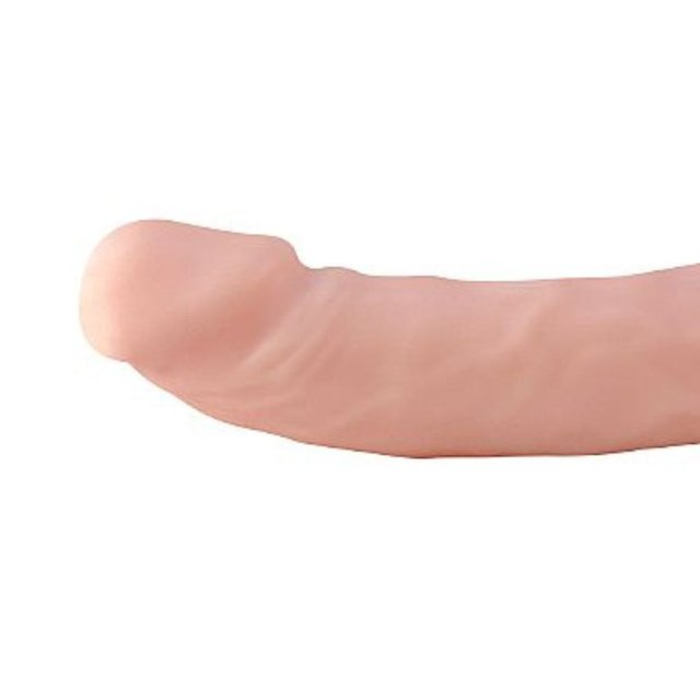 Penetrador Strapless com Plug Vaginal Bege 23,5 x 3,6cm