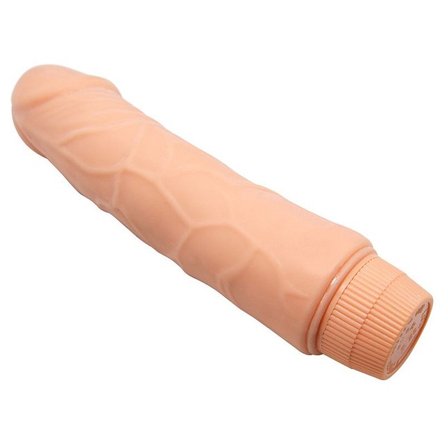 Pênis com Vibrador Barbara em Soft Skin com 19,5 x 4 cm