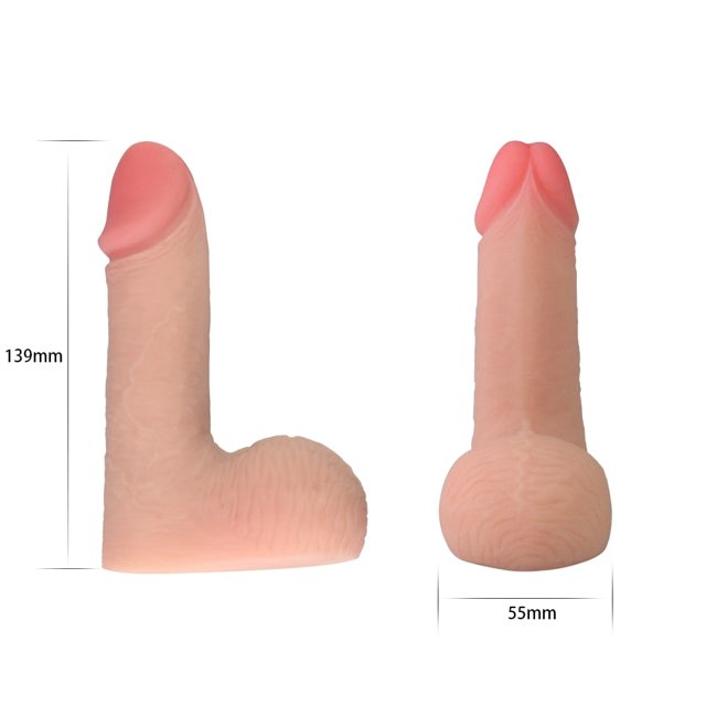 Pênis de Enchimento sem Ereção Lovetoy Skinlike Soft 13,9 x 3,5 cm