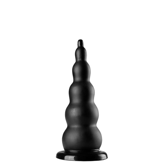 Plug Anal Escalonado Grande Lance´s Cock Preto 19 x 6,5cm