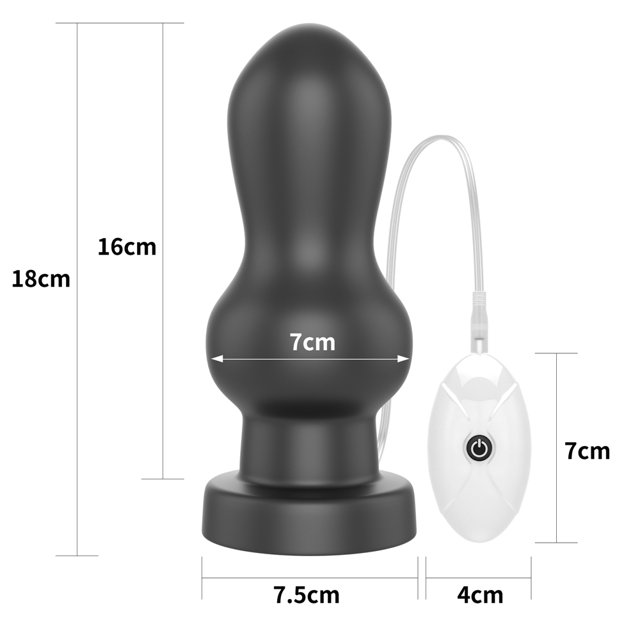 Plug Anal Gigante King Sized Vibrating Anal Rammer 17 x 7cm