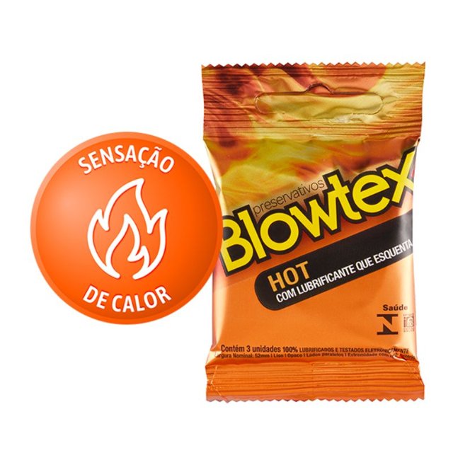 Preservativo Blowtex Hot com 3 unidades