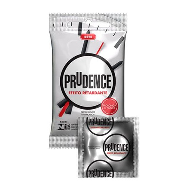 Preservativo Masculino Prudence Efeito Retardante 3 Unidades