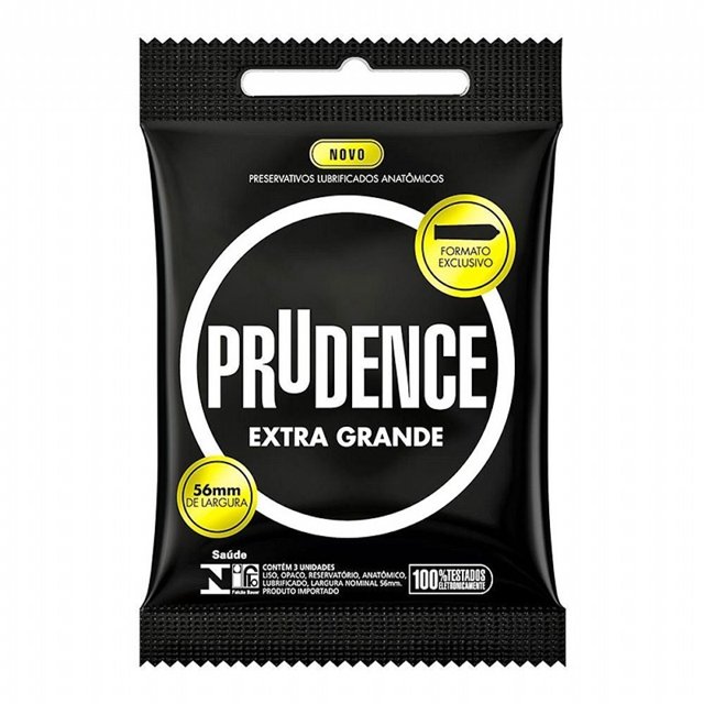 Preservativo Prudence Extra Grande 56mm 3 Unidades
