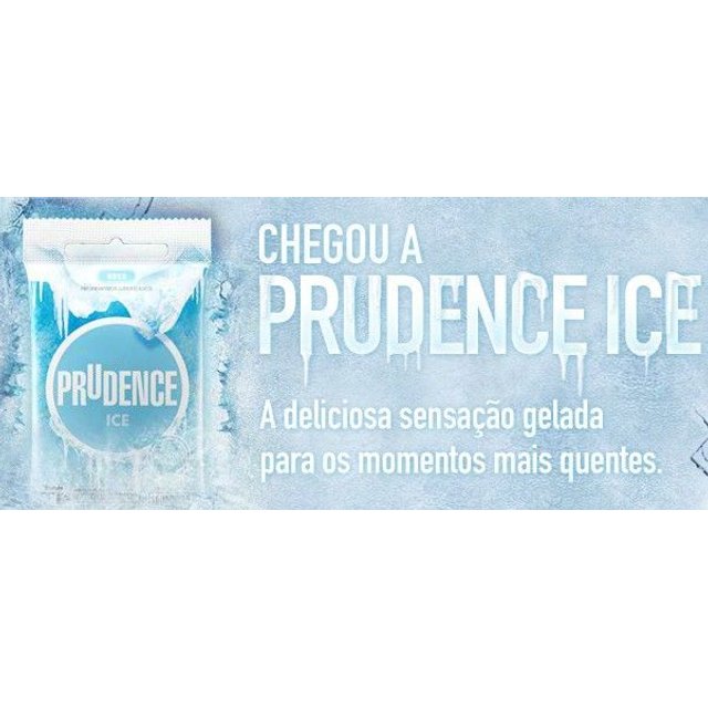 Preservativo Prudence Ice Sensação Gelada 3 unidades