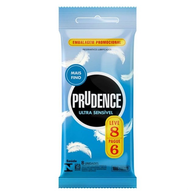Preservativo Prudence Ultra Sensível 8 Unidades