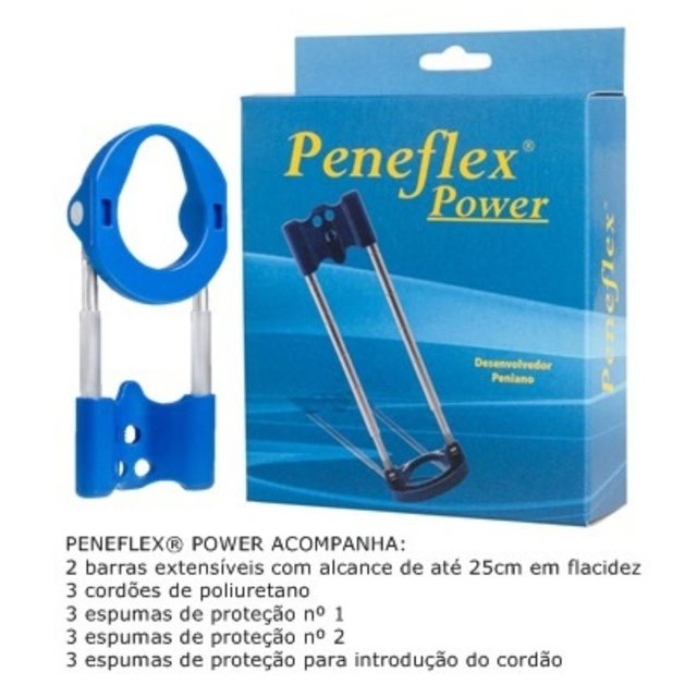Kit Extensor Peniano Peneflex Power + Bomba Peneflex 25cm