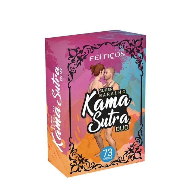 Super Baralho Kama Sutra Duo com 73 Cartas Feitiços 2 em 1