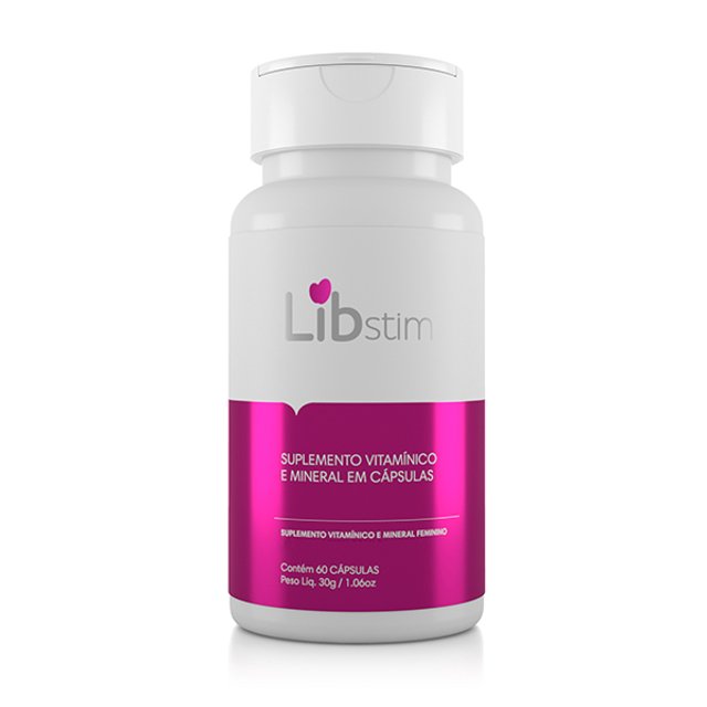 Suplemento Mineral e Vitamínico Feminino LibStim 60 Cápsulas