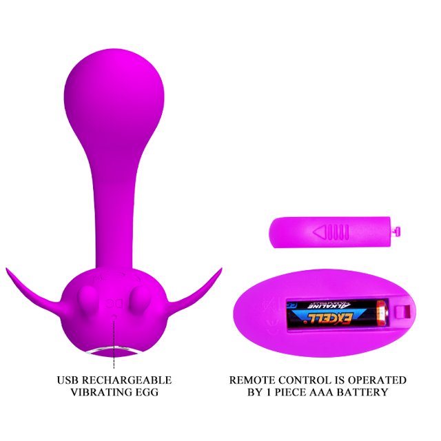 Vibrador Do Casal Pretty Love Chimera Recarregável e Controle Remoto