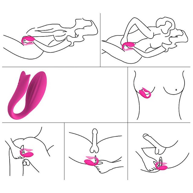 Vibrador Do Casal Recarregável Ariel Controle Remoto 12 modos