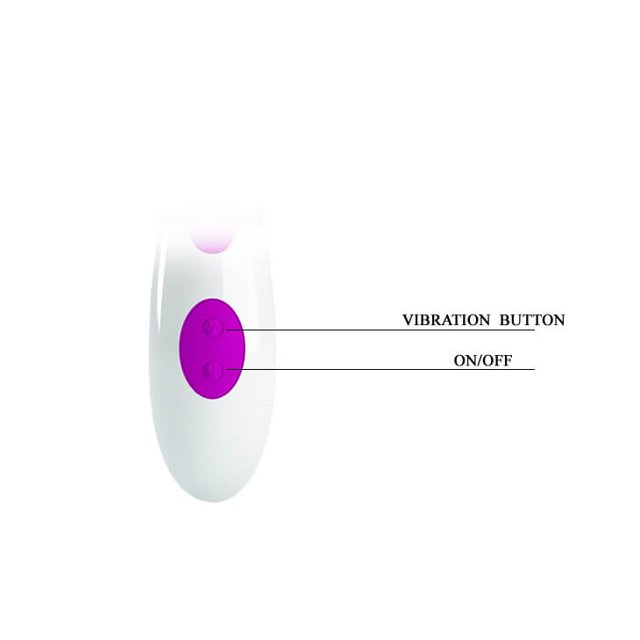 Vibrador Estimulador Duplo Rosa em Silicone 30 Modos de Vibração