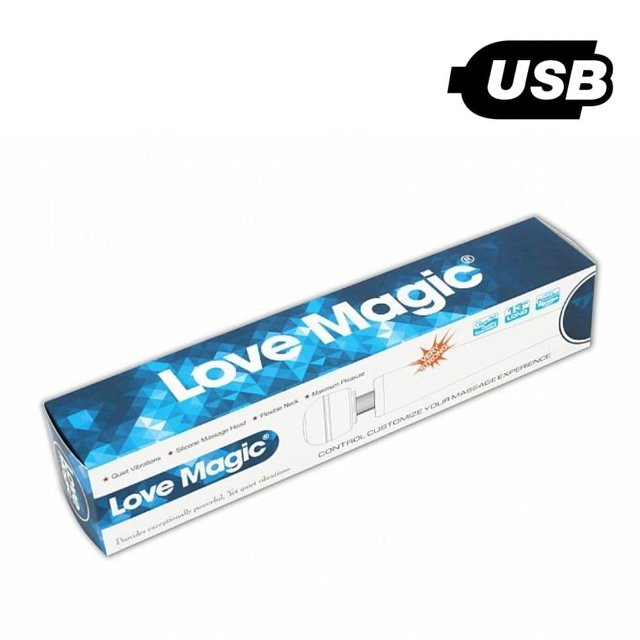 Vibrador Massageador Love Magic Recarregável USB 10 Modos Preto