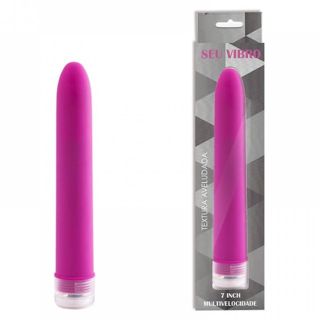 Vibrador Personal Aveludado Multivelocidades 18,5 x 2,8 cm