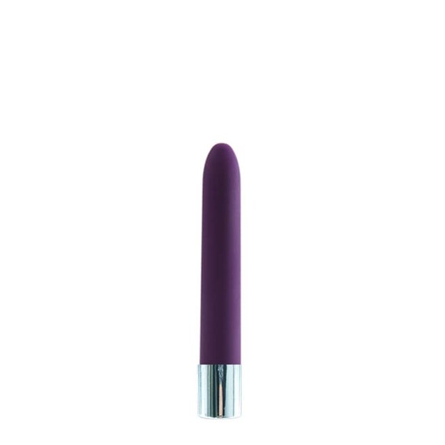 Vibrador Personal Aveludado Roxo com 10 Modos Vibração 15 x 2,8 cm