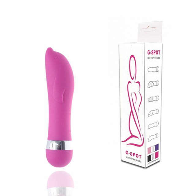 Vibrador Personal Rosa Formato de Golfinho em Soft Touch