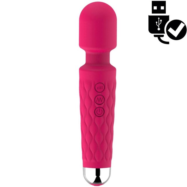 Comprar Vibrador Varinha Mágica Usb Silicone 20 Modos Hot Sex Shop 9882