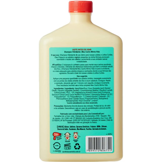 Lola Cosmetics Meu Cacho Minha Vida Shampoo (500ml)