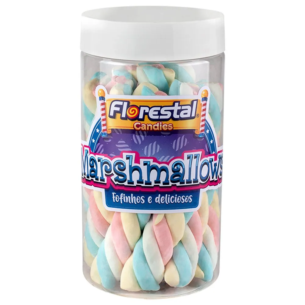 Marshmallow Fofs Twist Colorido em Tiras 170g