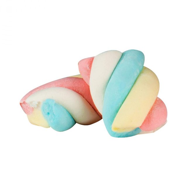 Marshmallow Fofs Twist Rosa e Branco 675g