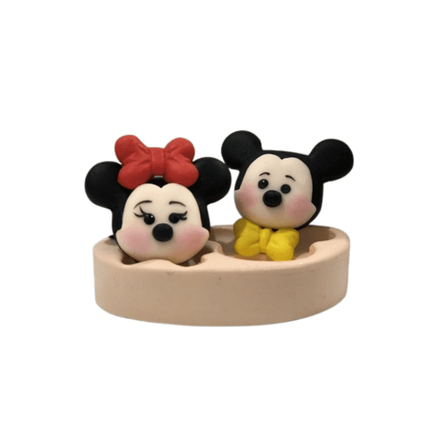 Molde de Silicone Ratinho Fofinho (Mickey e Minnie) (N°2) - Nika Rosa
