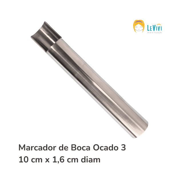 Ferramenta Inox Marcador de Boca Ocado 3 (10 cm) - LeVivi