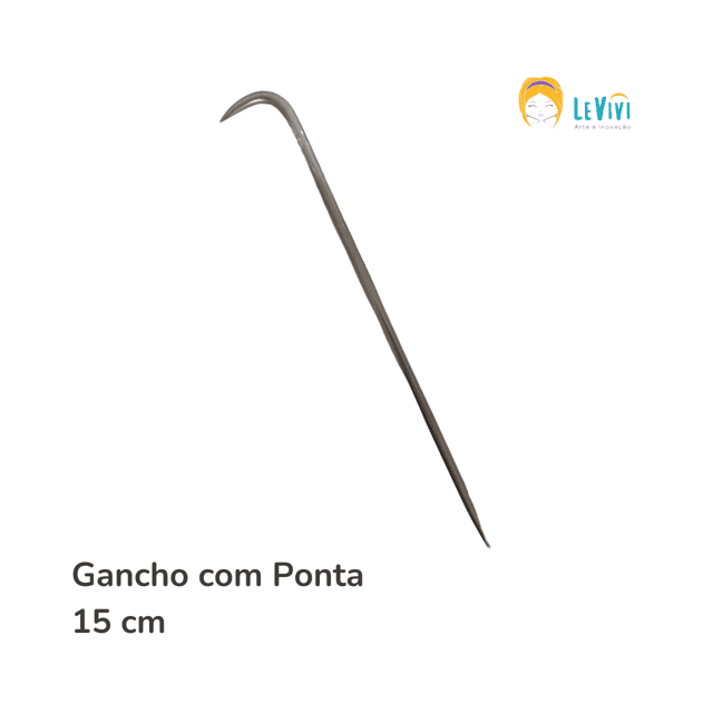 Ferramenta Inox Gancho com Ponta (15 cm) 