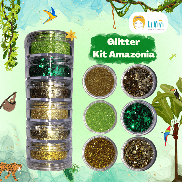 Glitter Kit Amazônia - LeVivi