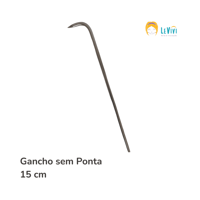 Ferramenta Inox Gancho sem ponta (15 cm) 