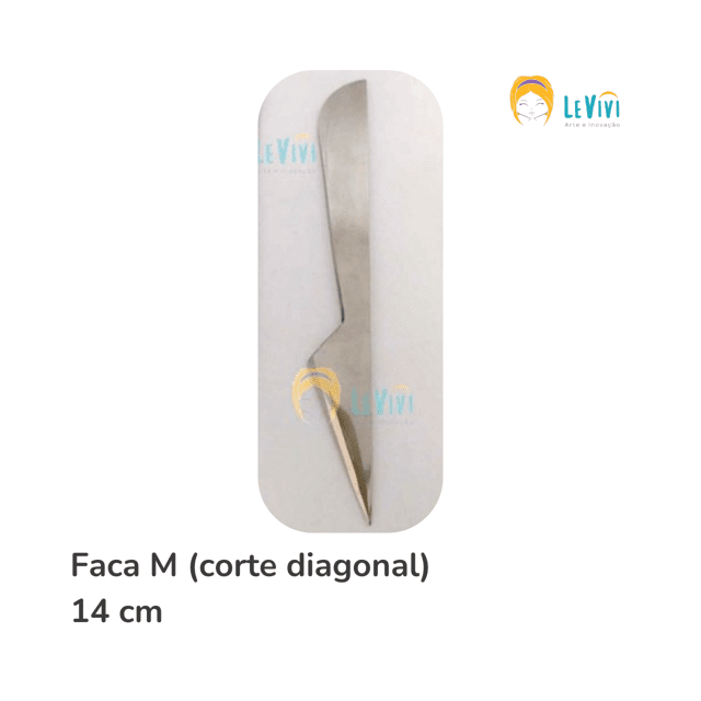 Ferramenta Inox Faca M 14 cm (corte diagonal) 