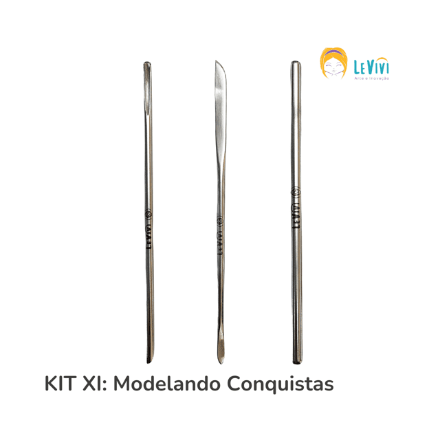 KIT XI - Modelando Conquistas com 3 Ferramentas (Aço Inox)