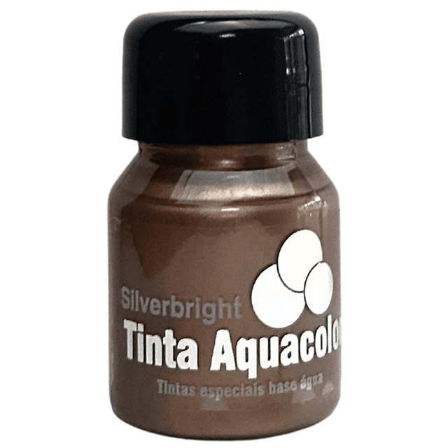 Tinta Aquacolor Metálica Silverbright (30ml)