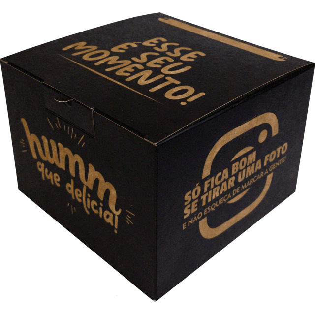 Embalagem caixa para Hamburguer Delivery Personalizada