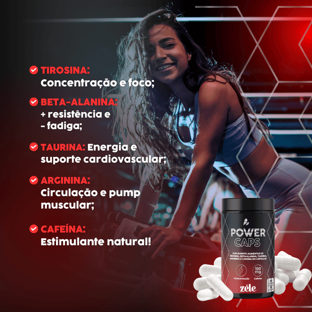 Cafeína Power Caps | Zele Suplementos Funcionais