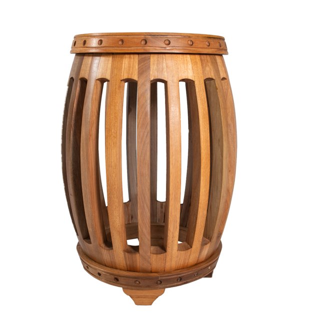 Puff Garden de madeira maciça demolição | K&E Móveis Rústicos | K&E