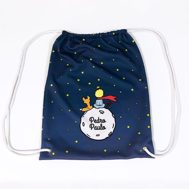 Mochila Saco Personalizada Pequeno Príncipe | Inspira Personalizados | Inspira Personalizados