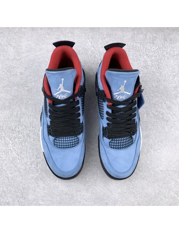 travis scott jordan 4 blue