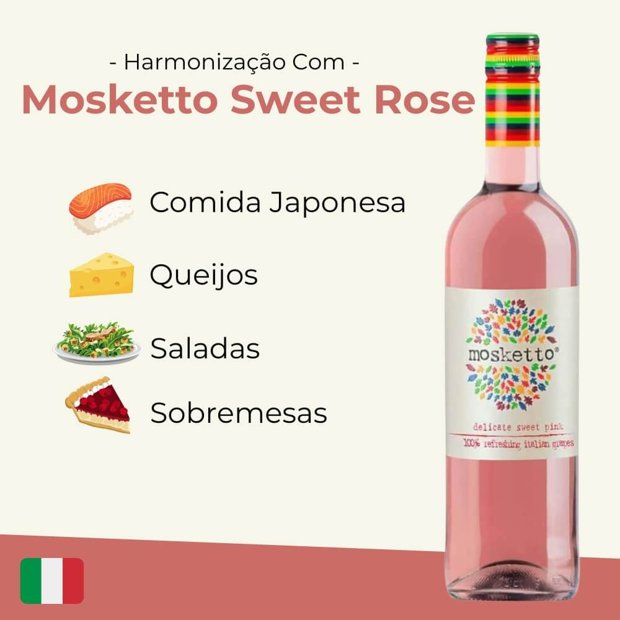 Vinho Mosketto Rosé Frisante Itália 750ml | VidaVino | Vida Vino