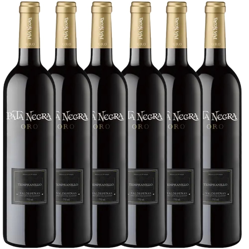 Caixa Vinho Pata Negra Oro (6 Garrafas) | Tinto Espanhol | Vida