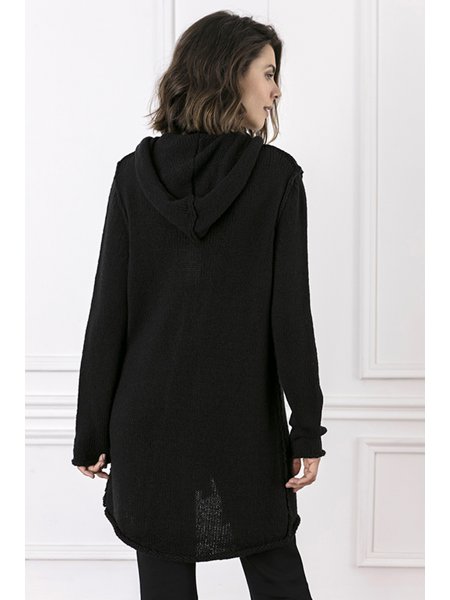 casaco alongado com capuz