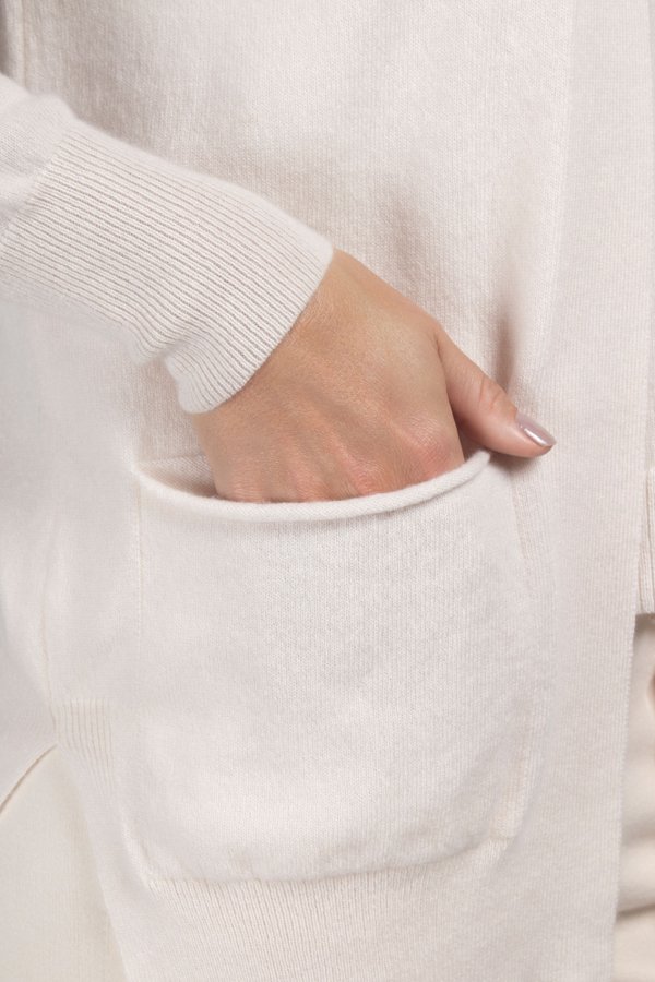 アングロ＆カンパニー BORON＋Trico Cardigan alongado de tricô com lã e cashmere | Bonneterie | Tricôs