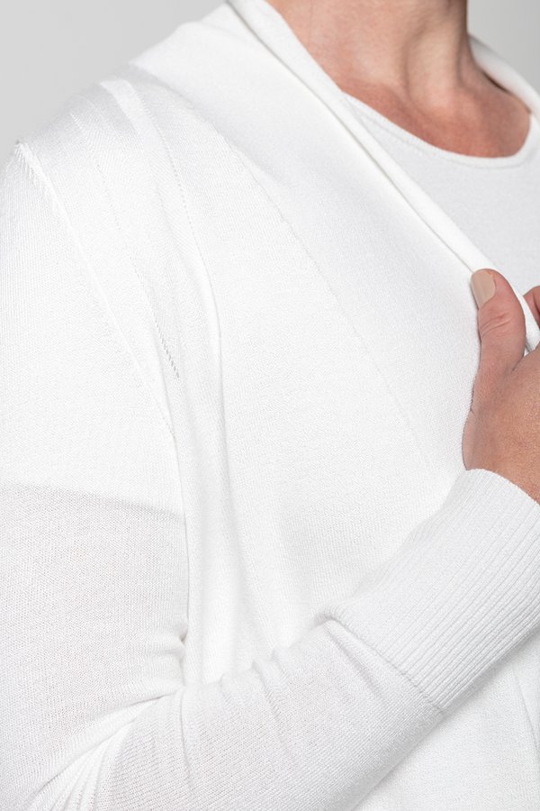 VERONICAJACQUARDKNIT CARDIGAN ホワイト VERONICAJACQUARDKNIT CARDIGAN ホワイト