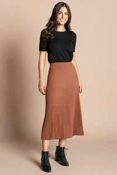 Saias plissada hot sale midi