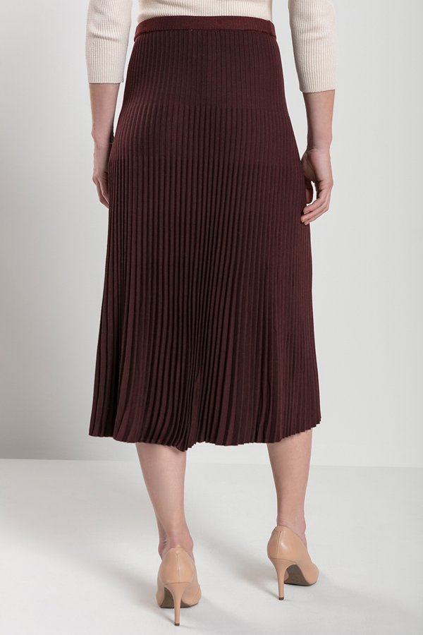Saia Vinho Saia Vermelha Plissada Saia Longa Plissada Saia Cor