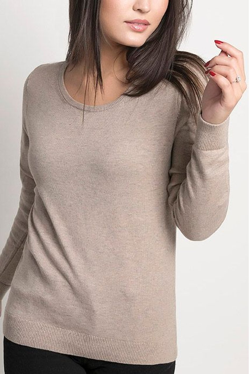 sueter feminino gola redonda
