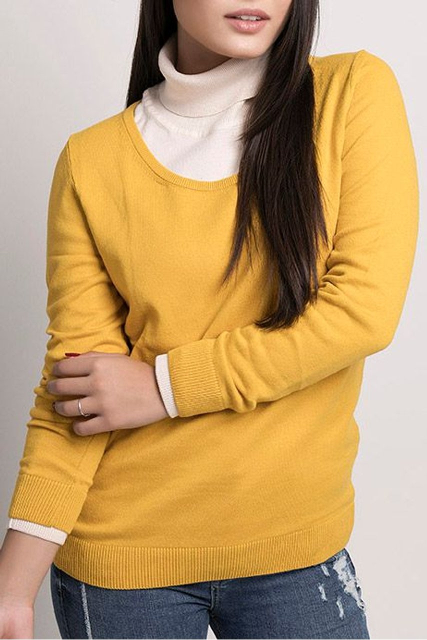 sueter feminino gola redonda