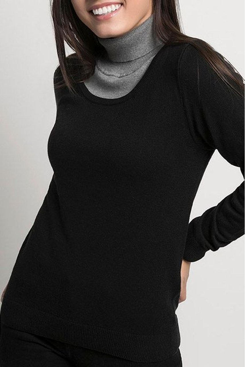 sueter feminino gola redonda