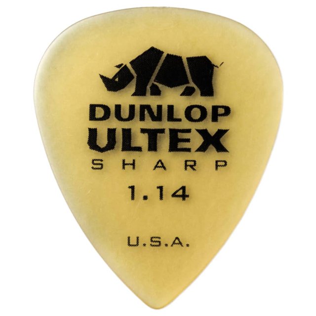 Kit 12 Unidades Palhetas Dunlop Ultex Sharp 1.14mm