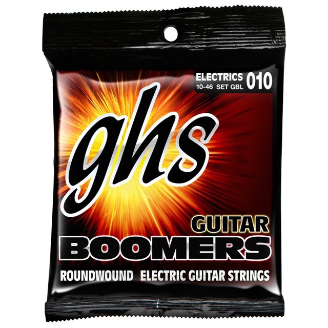 Encordoamento Para Guitarra GHS 010 Boomers GBL C/ Mi Extra